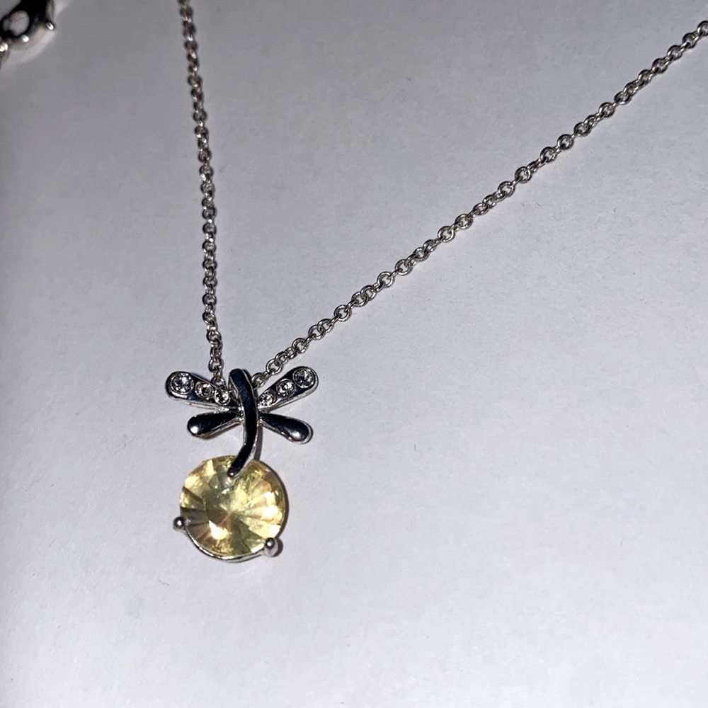 y2k Avon dragon fly dance necklace